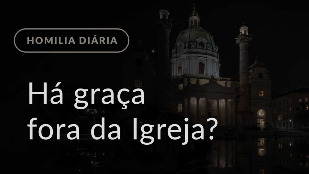 Há graça fora da Igreja? (Homilia Diária.1094: Quarta-feira da 7.ª Semana do Tempo Comum)