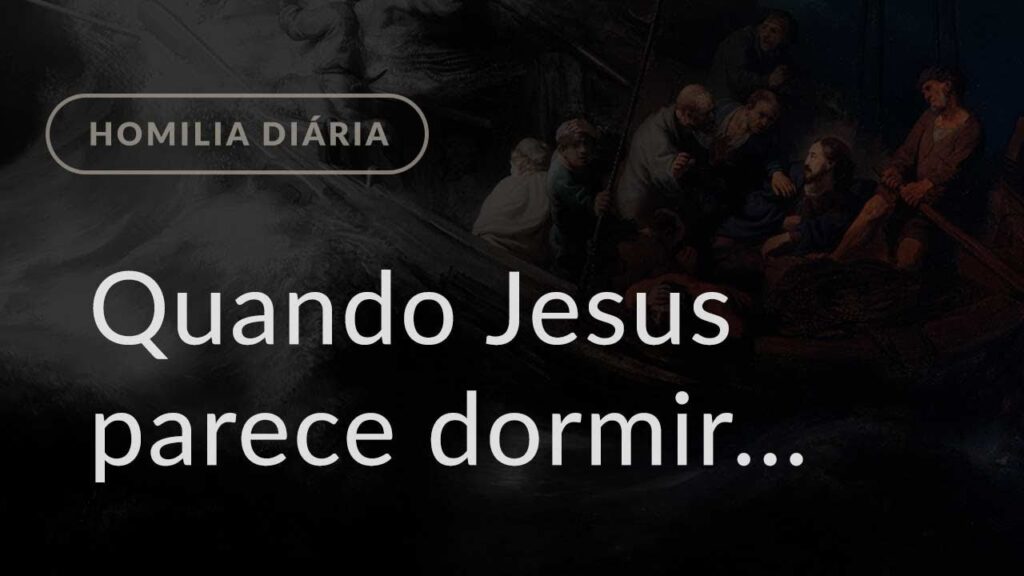 Quando Jesus parece dormir (Homilia Diária.1201: Terça-feira da 13.ª Semana do Tempo Comum)