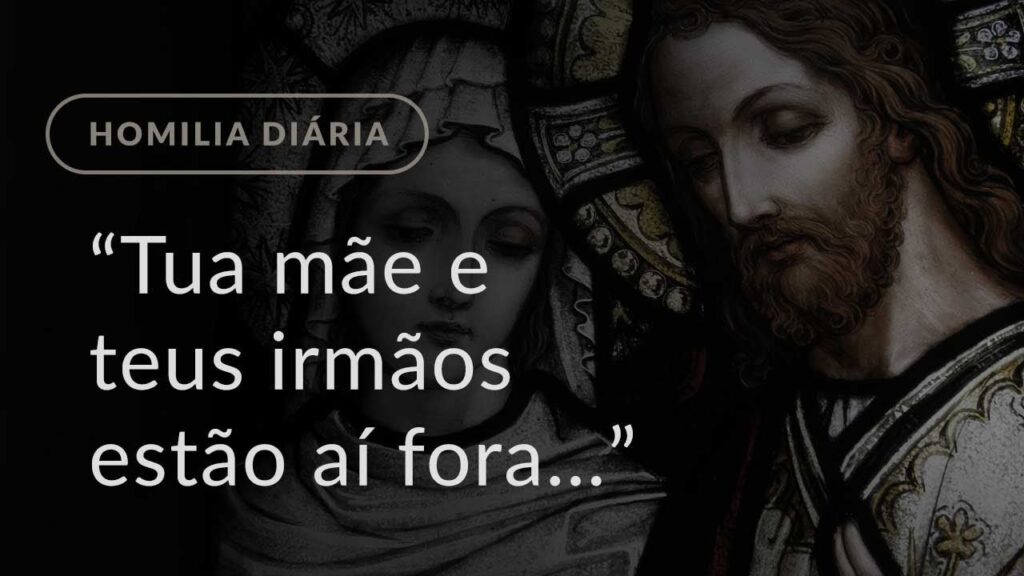 “Tua mãe e teus irmãos estão aí fora…” (Homilia Diária.1219: Terça-feira da 16.ª Semana Comum)