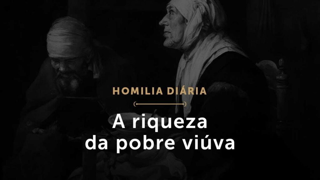 A riqueza da pobre viúva (Homilia Diária.1638: Segunda-feira da 34.ª Semana do Tempo Comum)