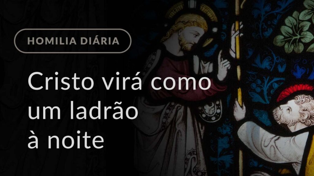 Cristo virá como um ladrão à noite (Homilia Diária.986: Quarta-feira da 29.ª Semana do Tempo Comum)