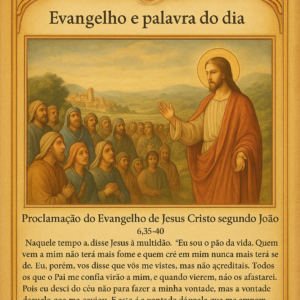 Evangelho e palavra do dia 22 abril 2026